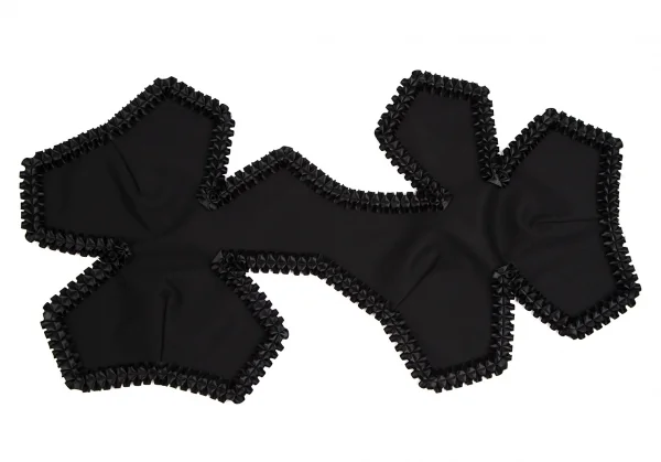 コムデギャルソンCOMME des GARCONS フリルパイピング付け襟 黒S K-109497_008