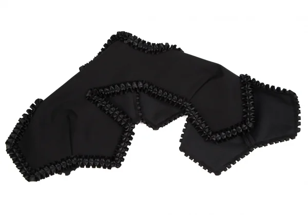 コムデギャルソンCOMME des GARCONS フリルパイピング付け襟 黒S K-109497_009