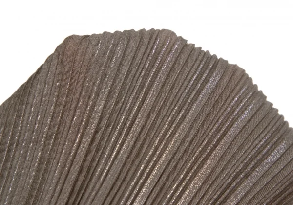 プリーツプリーズPLEATS PLEASE フォイルプリーツハイネックカットソー モカ3 K-109525_015