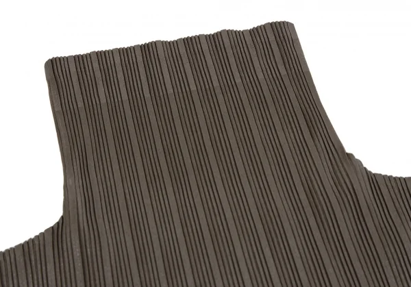 プリーツプリーズPLEATS PLEASE フォイルプリーツハイネックカットソー モカ3 K-109525_007
