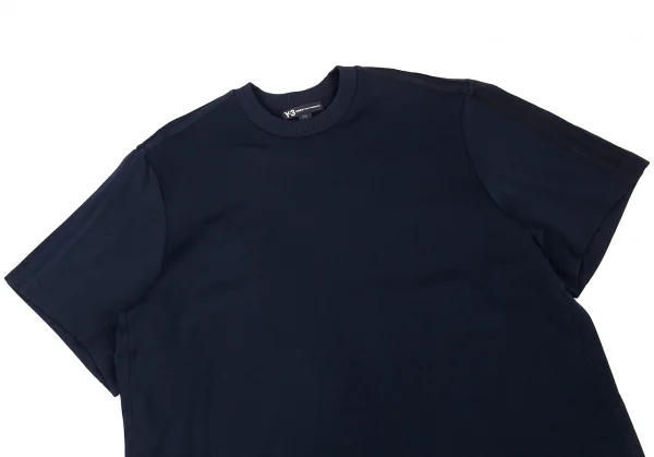 ワイスリーY-3 ジャージーバイカラー3ストライプTシャツ 濃紺XXL K-109551_002