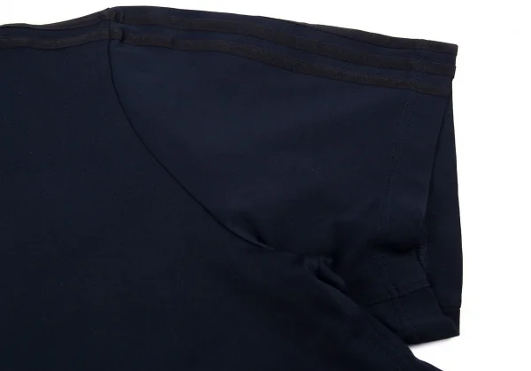 ワイスリーY-3 ジャージーバイカラー3ストライプTシャツ 濃紺XXL K-109551_006