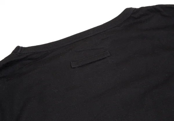 ジャンポールゴルチエ ファムJean Paul GAULTIER FEMME フロッキーレタリングプリントカットソー 黒40 K-109573_012