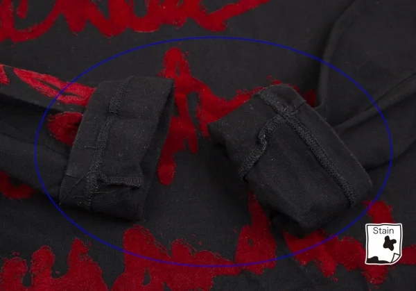 ジャンポールゴルチエ ファムJean Paul GAULTIER FEMME フロッキーレタリングプリントカットソー 黒40 K-109573_008