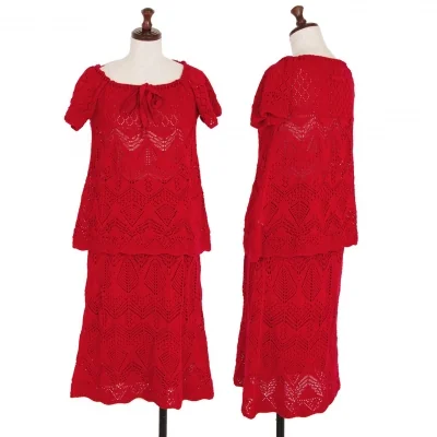 Jean-Paul GAULTIER FEMME Cotton Lace Knit Top & Skirt