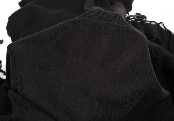 ジャンポールゴルチエ ファムJean Paul GAULTIER FEMME 裾フリンジタートルネックノースリーブニットワンピース 黒40 K-109582_015