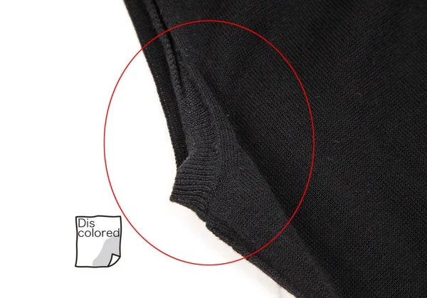 ジャンポールゴルチエ ファムJean Paul GAULTIER FEMME 裾フリンジタートルネックノースリーブニットワンピース 黒40 K-109582_004