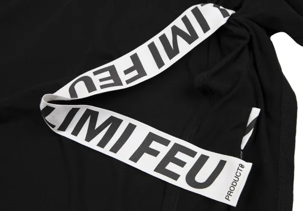 【美品】LIMI feu PRODUCT 0 サイドテープTシャツ 黒 リミフゥ プロダクトゼロLIMI feu PRODUCT 0 サイドテープT