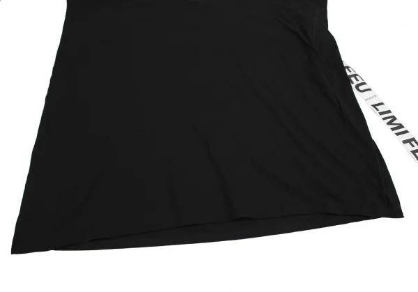 【美品】LIMI feu PRODUCT 0 サイドテープTシャツ 黒 リミフゥ プロダクトゼロLIMI feu PRODUCT 0 サイドテープT