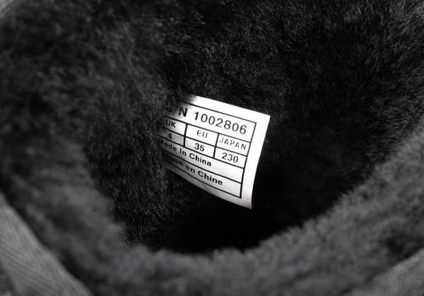 アグUGG グリッタームートンブーツ 黒シルバー23 K-109593_011