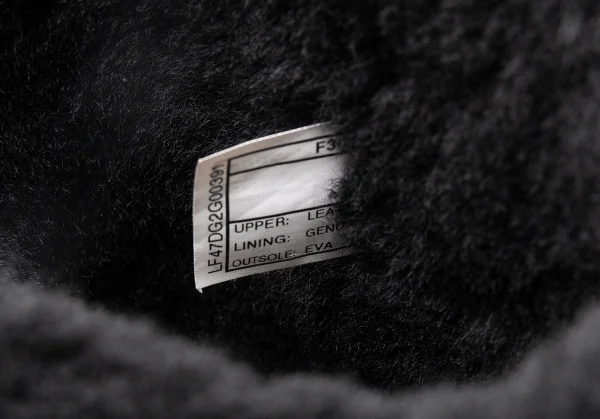 アグUGG グリッタームートンブーツ 黒シルバー23 K-109593_012