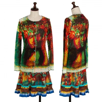 ジャンポールゴルチエ ファムJean Paul GAULTIER FEMME サイケフラガールプリントセットアップ マルチ