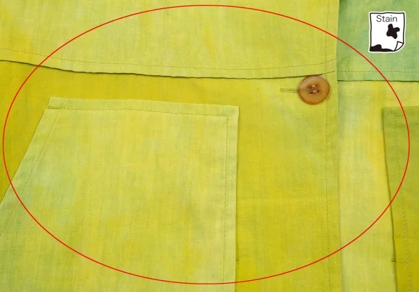 イッセイミヤケ ハートISSEY MIYAKE HaaT むら染め切替1Bジャケット 黄緑3 K-109604_011