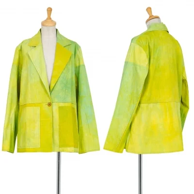 イッセイミヤケ ハートISSEY MIYAKE HaaT むら染め切替1Bジャケット