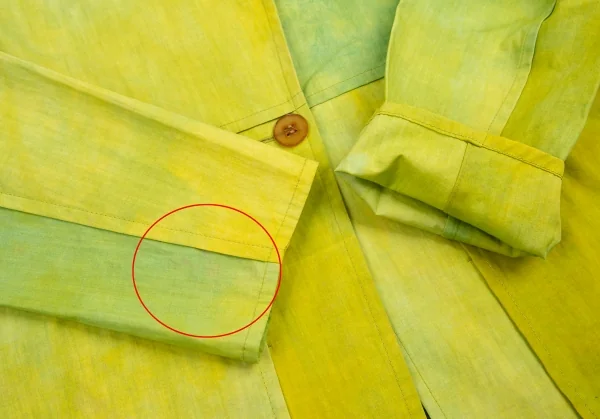 イッセイミヤケ ハートISSEY MIYAKE HaaT むら染め切替1Bジャケット 黄緑3 K-109604_008