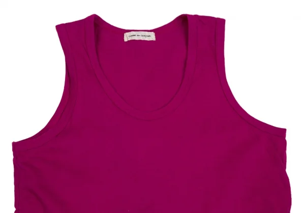 コムデギャルソンCOMME des GARCONS コットンカラータンクトップ 紫M位 K-109616_003