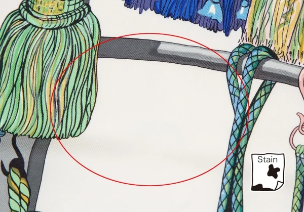 エルメスHERMES カレ90 Pasementerie フリンジタッセルスカーフ マルチ K-109632_005
