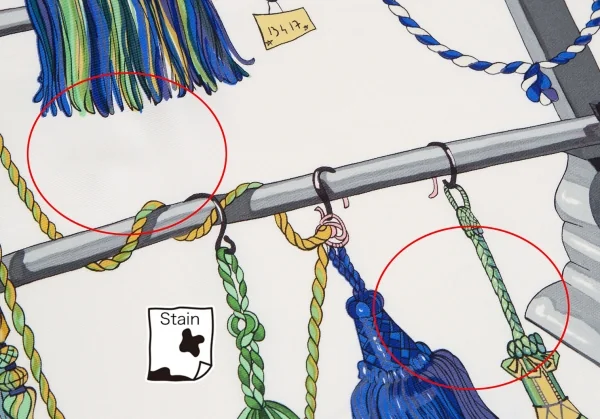 エルメスHERMES カレ90 Pasementerie フリンジタッセルスカーフ マルチ K-109632_008