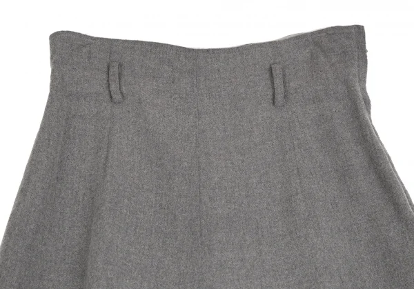 トリココムデギャルソンtricot COMME des GARCONSウールナイロンサイドジップワイドパンツ グレーM K-109640_002