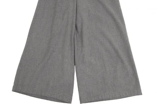 トリココムデギャルソンtricot COMME des GARCONSウールナイロンサイドジップワイドパンツ グレーM K-109640_006