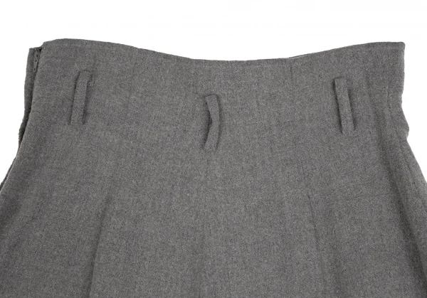 トリココムデギャルソンtricot COMME des GARCONSウールナイロンサイドジップワイドパンツ グレーM K-109640_009