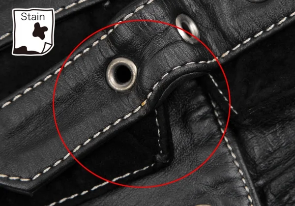 ジュニアゴルチエJUNIOR GAULTIER レザー切替ジレベスト 黒40 K-109642_016