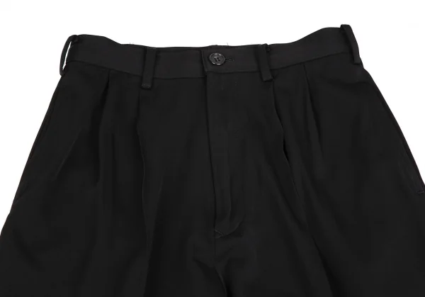 ワイズY's ウールレーヨンギャバツータックパンツ 黒M位 K-109659_002