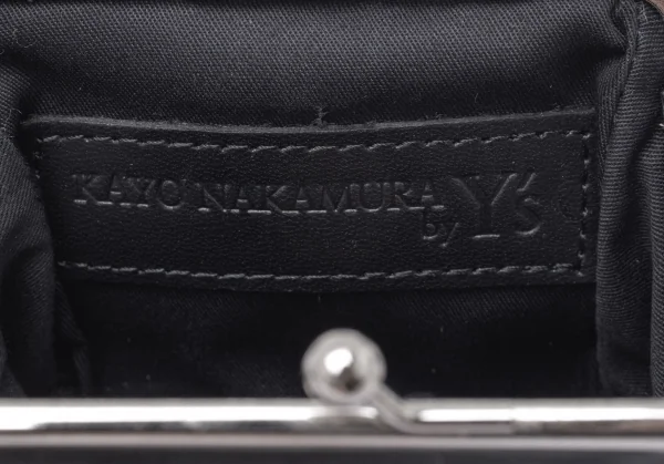 カヨ ナカムラ バイ ワイズKAYO NAKAMURA by Y's フィガロチェーンストラップレザーミニがま口ポーチ 黒 K-109674_011