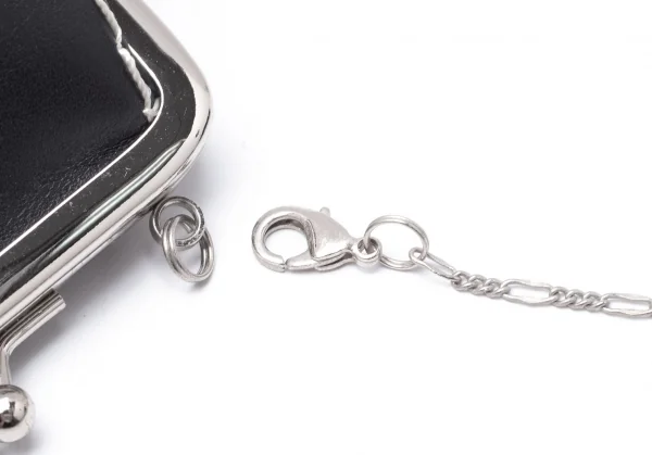 カヨ ナカムラ バイ ワイズKAYO NAKAMURA by Y's フィガロチェーンストラップレザーミニがま口ポーチ 黒 K-109674_008