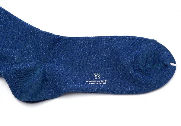 新品!ワイズY's グリッターメッセージソックス 青2(23cm～24.5cm位) K-109675_004