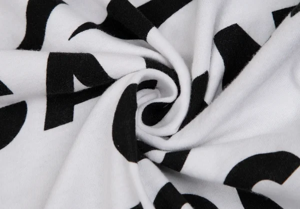 カバンドズッカCABANE de ZUCCA フローラルラメプリントTシャツ 白グレー他M K-109683_018