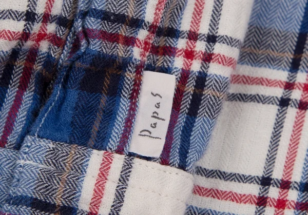 Papas Plaid Flannel Cotton Long Sleeve Shirt K-109713_010