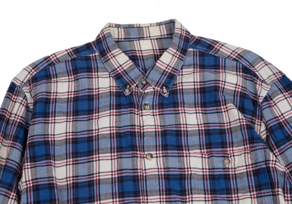 Papas Plaid Flannel Cotton Long Sleeve Shirt K-109713_002