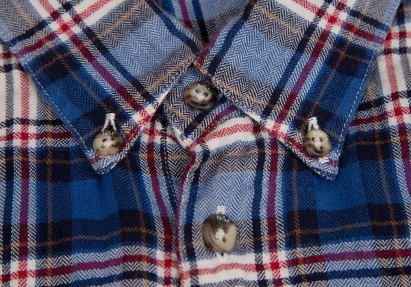 Papas Plaid Flannel Cotton Long Sleeve Shirt K-109713_003