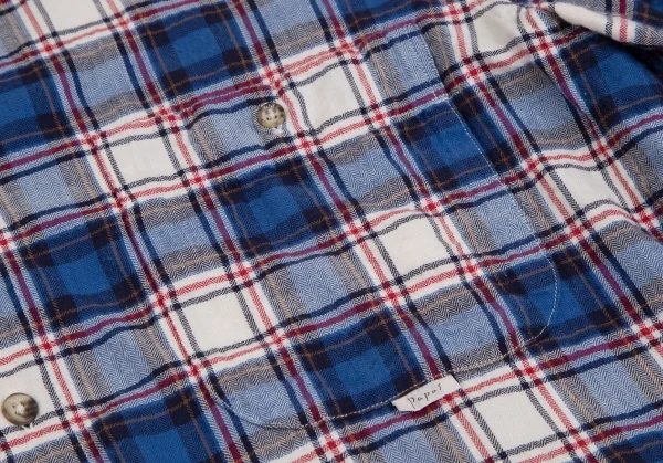 Papas Plaid Flannel Cotton Long Sleeve Shirt K-109713_007