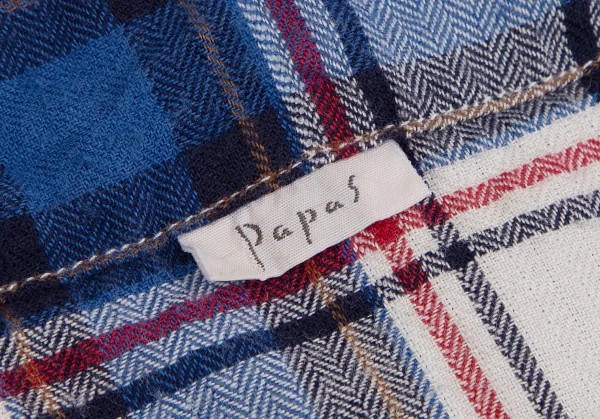 Papas Plaid Flannel Cotton Long Sleeve Shirt K-109713_008