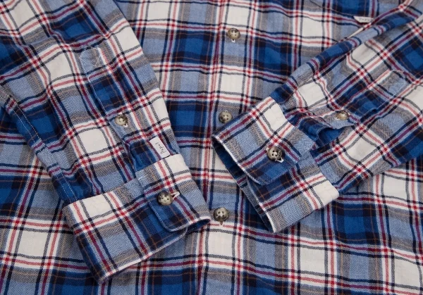 Papas Plaid Flannel Cotton Long Sleeve Shirt K-109713_009