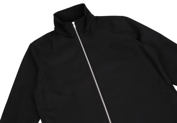 グラウンド ワイGround Y ウールポリギャバロングジップシャツコート 黒3 K-109722_003