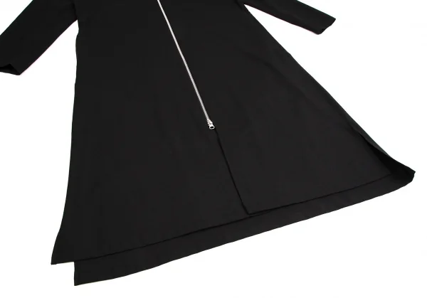 グラウンド ワイGround Y ウールポリギャバロングジップシャツコート 黒3 K-109722_008