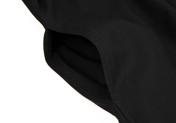 グラウンド ワイGround Y ウールポリギャバロングジップシャツコート 黒3 K-109722_009