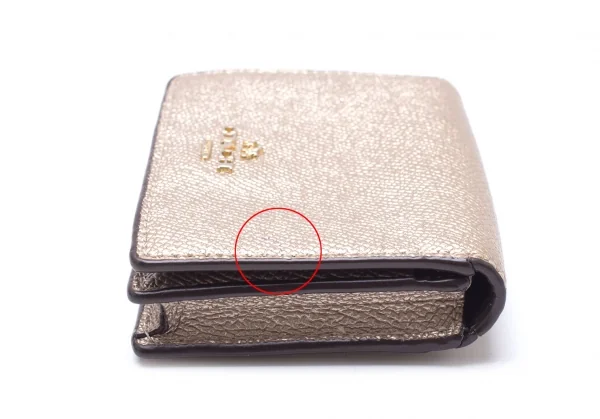 コーチCOACH ビジネスカードケース ゴールド K-109723_005