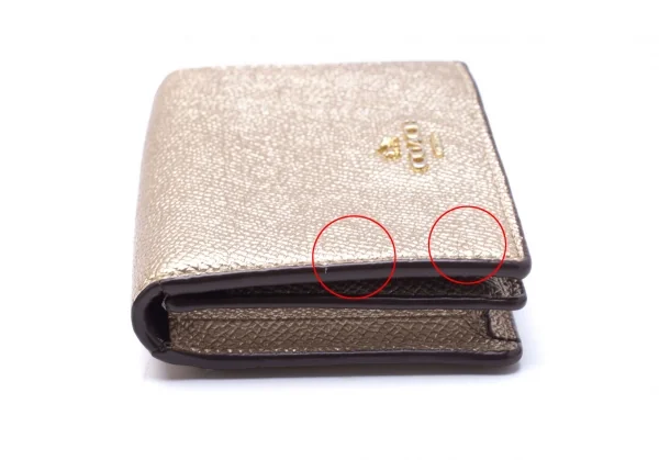 コーチCOACH ビジネスカードケース ゴールド K-109723_007