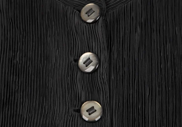 タグ ジョルジオ アルマーニGIORGIO ARMANI プリーツスタンドカラージャケット 黒38 K-109752_004