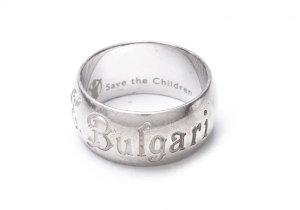 ブルガリBVLGARI セーブザチルドレンチャリティリング 59 シルバー19号 K-109766_002