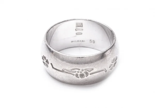 ブルガリBVLGARI セーブザチルドレンチャリティリング 59 シルバー19号 K-109766_004