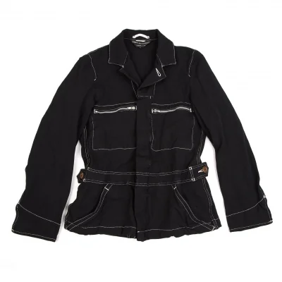 コムデギャルソン オムプリュスCOMME des GARCONS HOMME PLUS 製品染めステッチトラッカージャケット