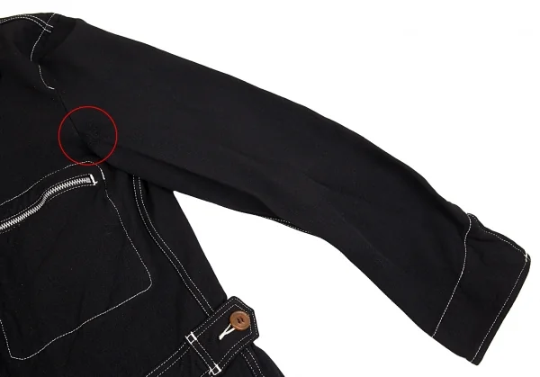 コムデギャルソン オムプリュスCOMME des GARCONS HOMME PLUS 製品染めステッチトラッカージャケット 黒SS K-109771_004