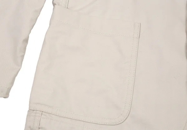 コムデギャルソン オムCOMME des GARCONS HOMME 裏ストライプコットンパッチポケットジャケット ベージュS K-109772_010