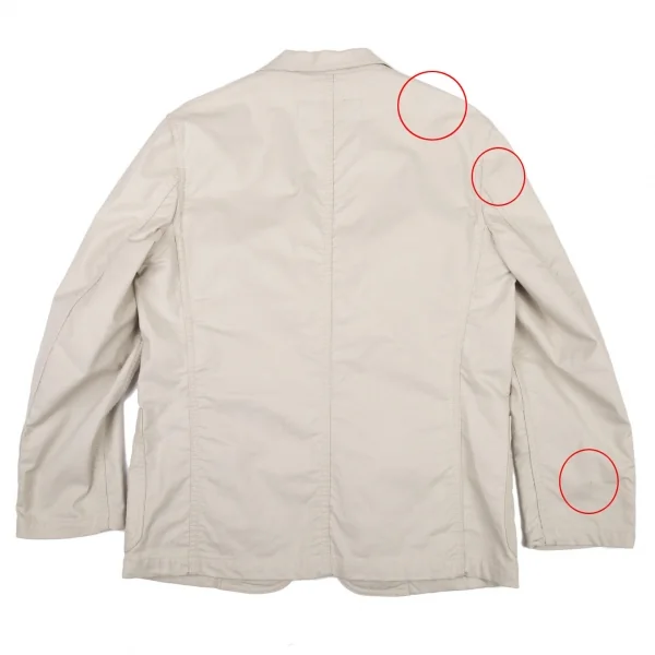 コムデギャルソン オムCOMME des GARCONS HOMME 裏ストライプコットンパッチポケットジャケット ベージュS K-109772_013