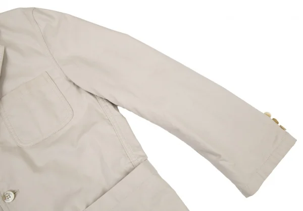 コムデギャルソン オムCOMME des GARCONS HOMME 裏ストライプコットンパッチポケットジャケット ベージュS K-109772_006